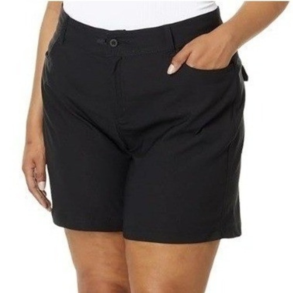 NEW prAna Halle Shorts Women's Navy Blue Plus 7"‎ Inseam Size 20W